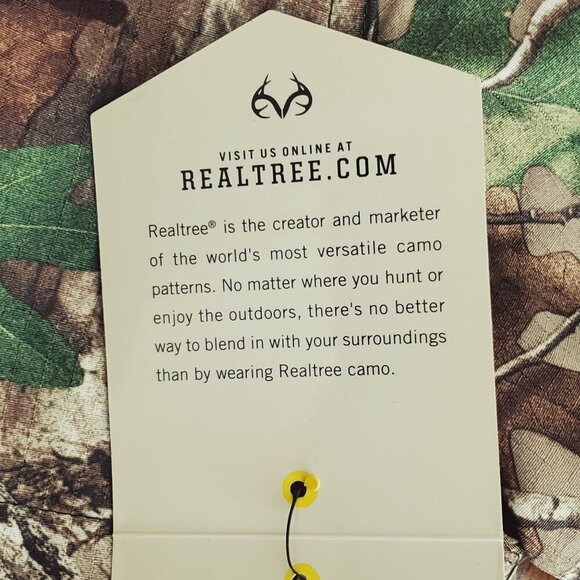 Realtree Mens Hunting Guide Shirt M XtraGreen Camo Short Sleeve Ripstop - Picture 7 of 13